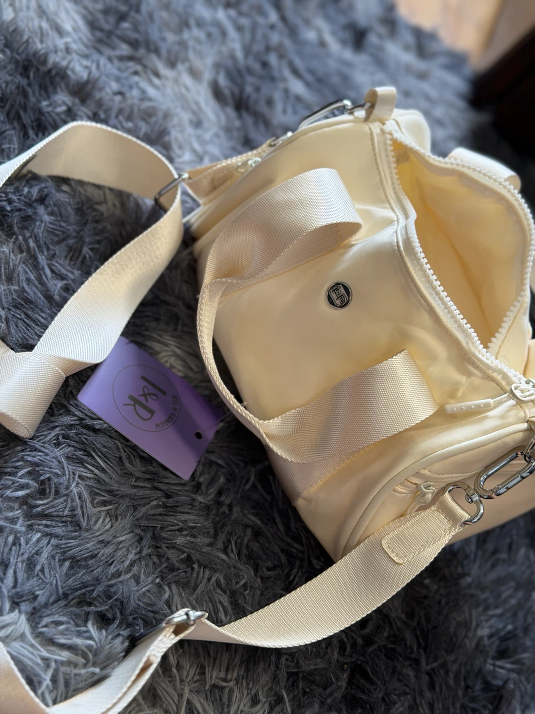 Cream Mini Duffle Bag - photo 2