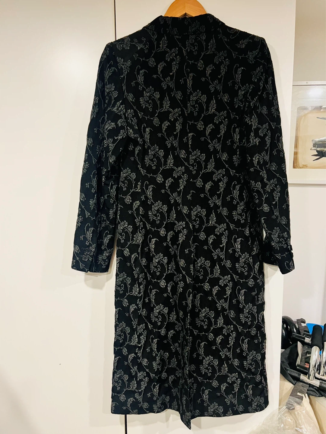 Whistles LONDON Black Floral Jacquard Long Blazer - photo 5