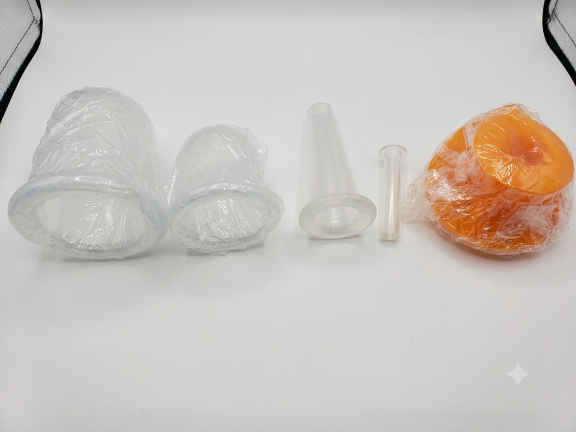 Silicone Face & Body Cupping Therapy Set + Exfoliating Brush - photo 2