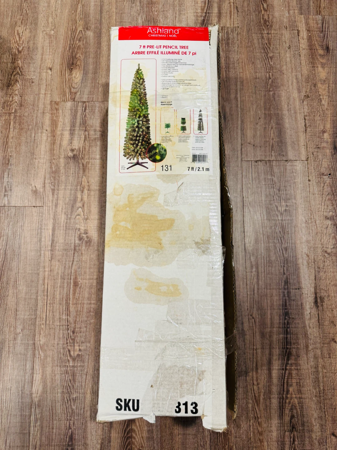 Ashland 7 ft Pre-Lit Pencil Christmas Tree - photo 4