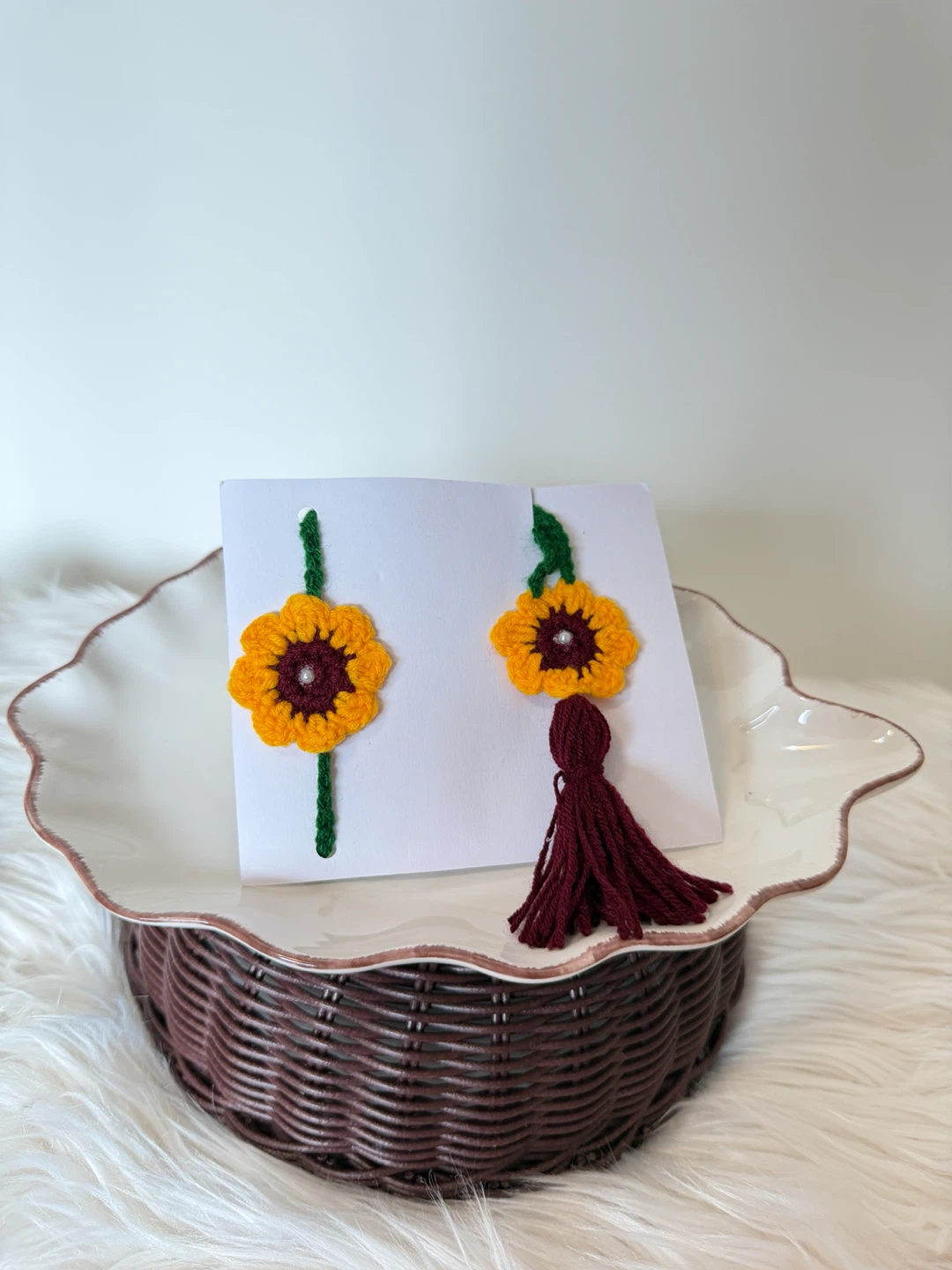Beautiful Handmade Crochet Rakhi - photo 3