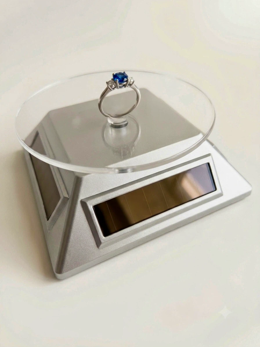 Brand New Solar-Powered Rotating Display Stand / Turntable - photo 3