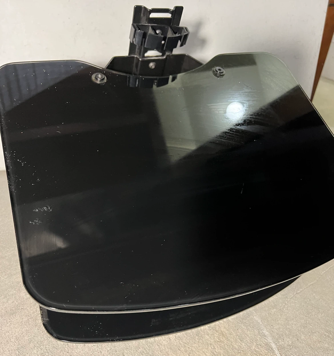 Black TV Stand Component Shelf