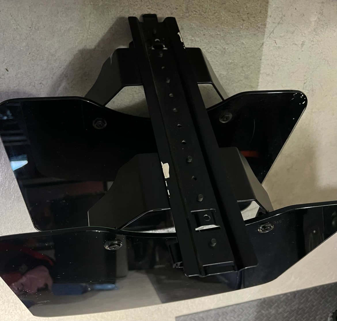 Black TV Stand Component Shelf - photo 4