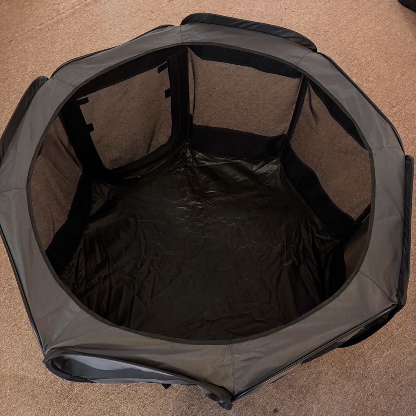 Portable Folding Pet Playpen / Exercise Pen – Dark Grey - photo 5