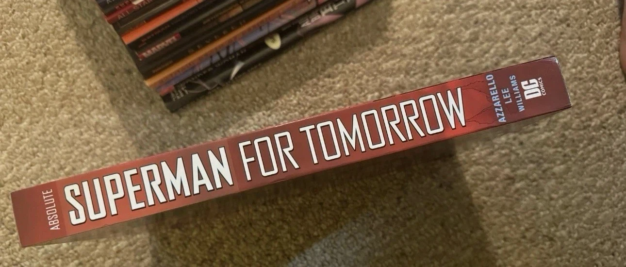 Absolute Superman For Tomorrow signed by Jim Lee Brian Azzarello - photo 2