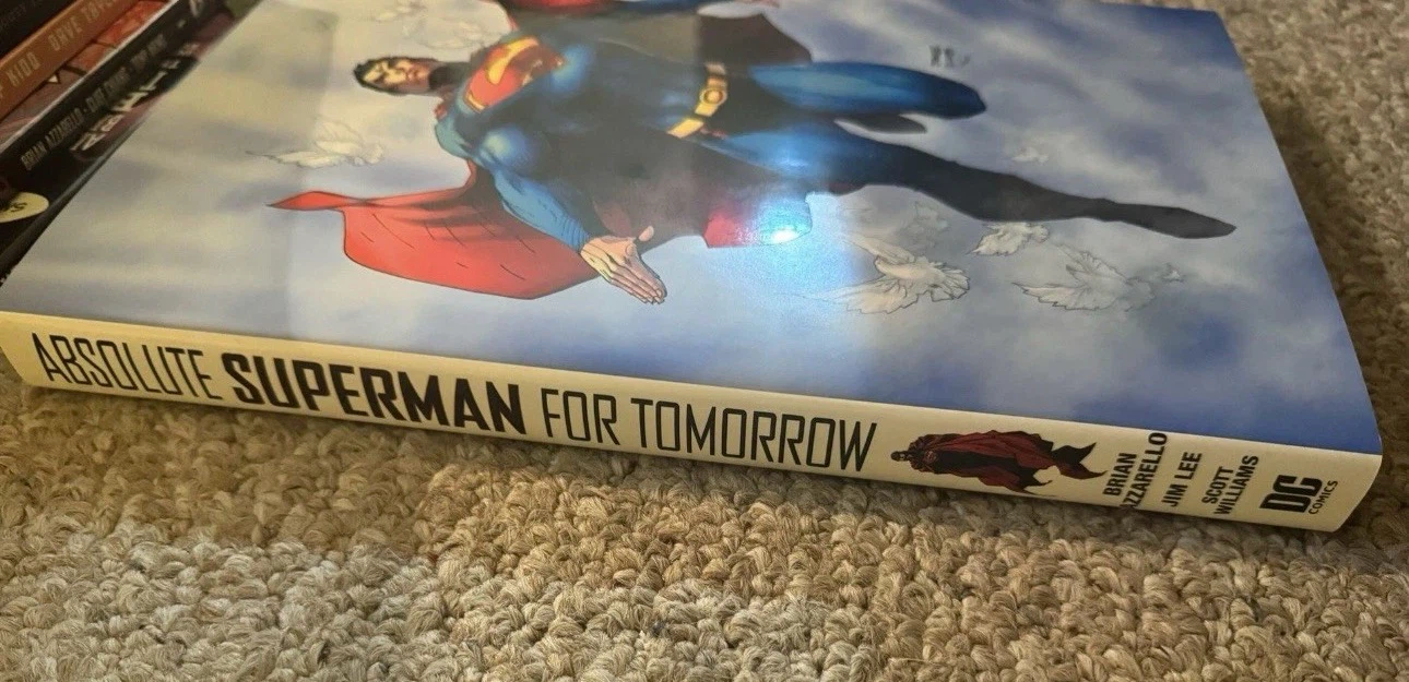 Absolute Superman For Tomorrow signed by Jim Lee Brian Azzarello - photo 3
