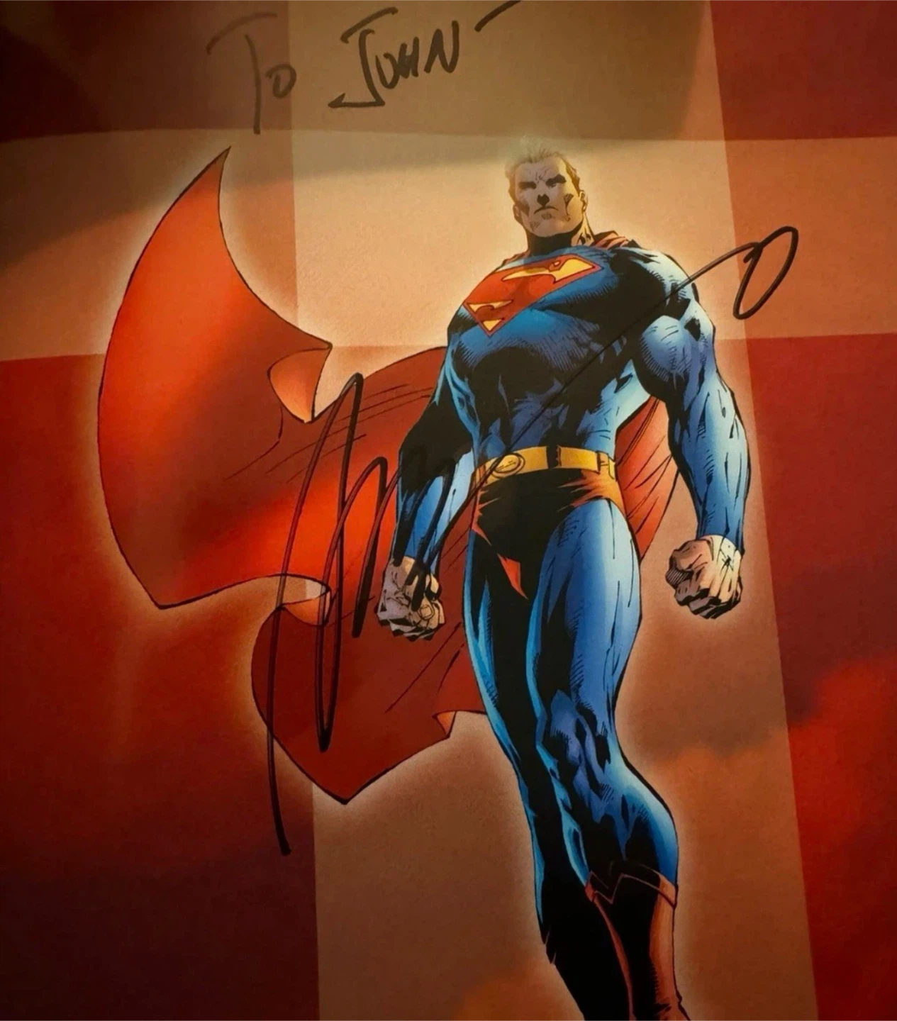Absolute Superman For Tomorrow signed by Jim Lee Brian Azzarello - photo 5