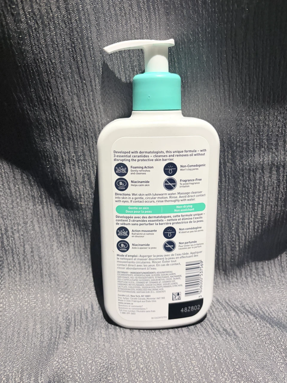 CeraVe Foaming Facial Cleanser - 355 mL - photo 2