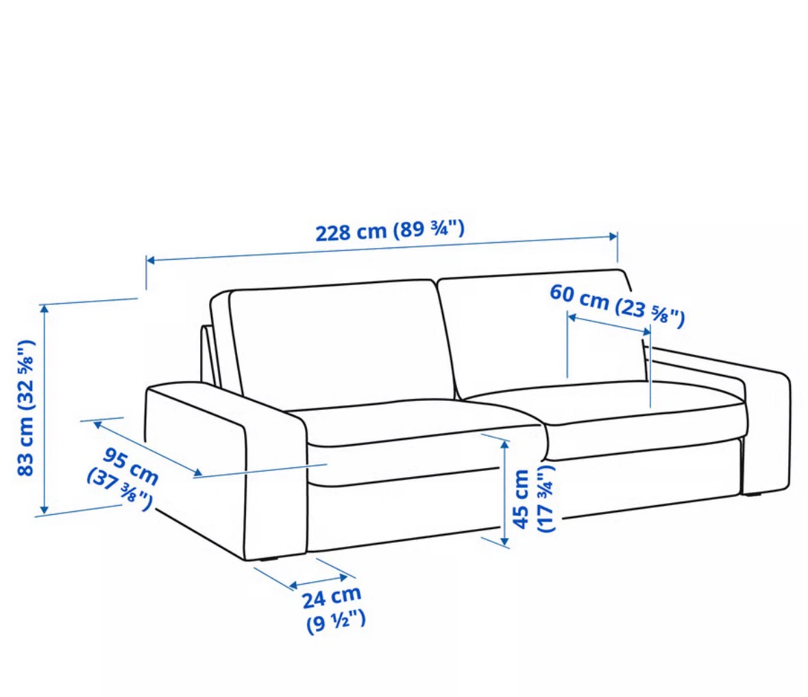IKEA KIVIK Sofa in Tibbleby beige/gray - photo 5