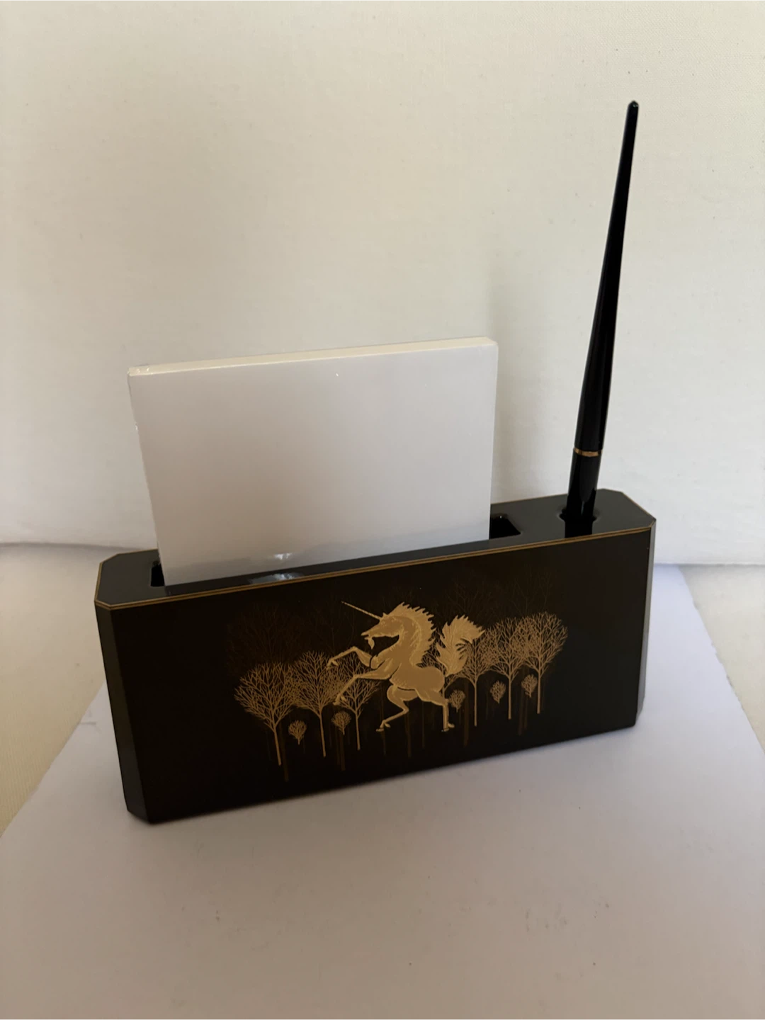 Vintage Japanese Otagiri  Lacquerware PenHolder Set - photo 2