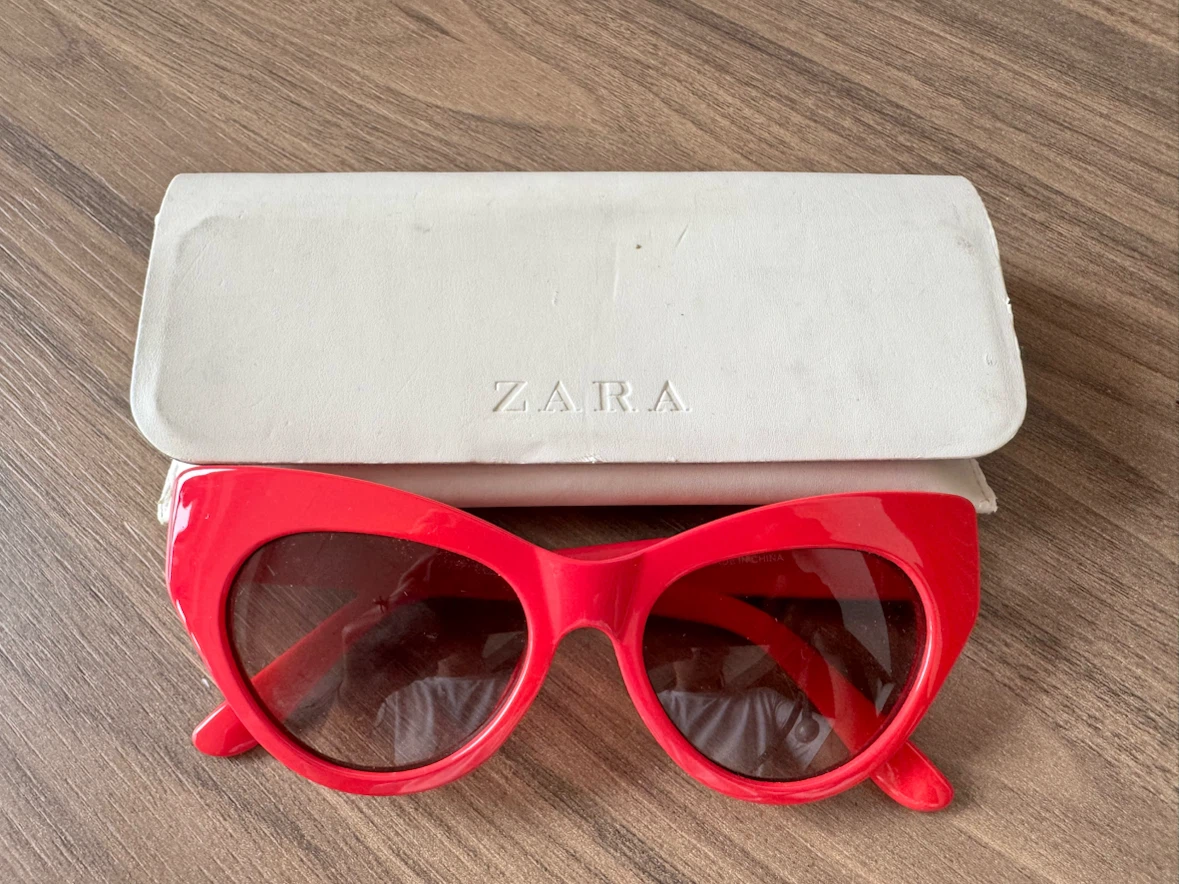 Red Zara Cat-Eye Sunglasses