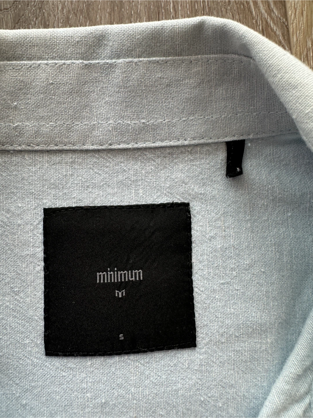 Minimum Light Blue Button-Up Shirt - Size S - photo 2