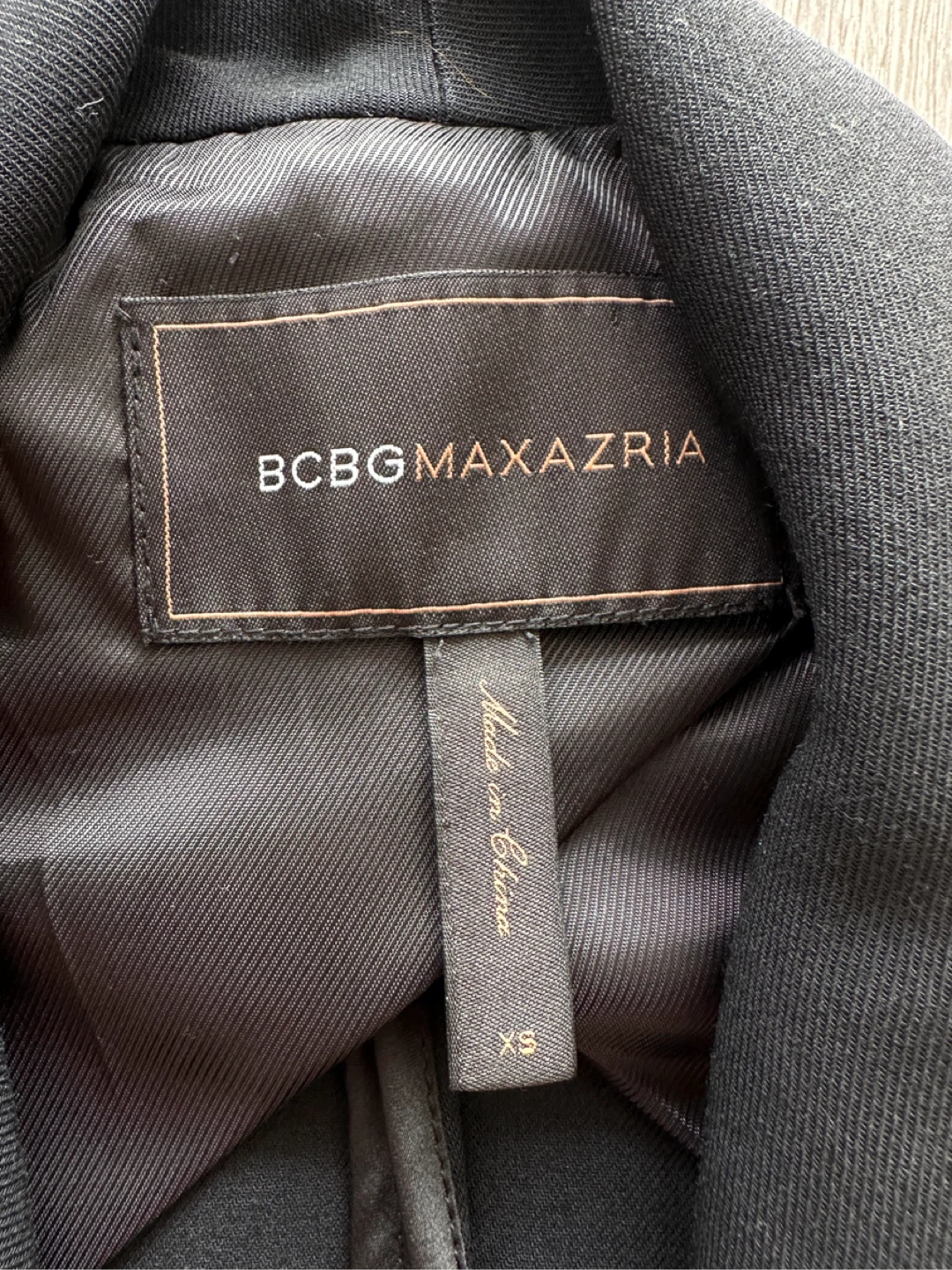 BCBGMAXAZRIA Black Blazer XS - photo 2