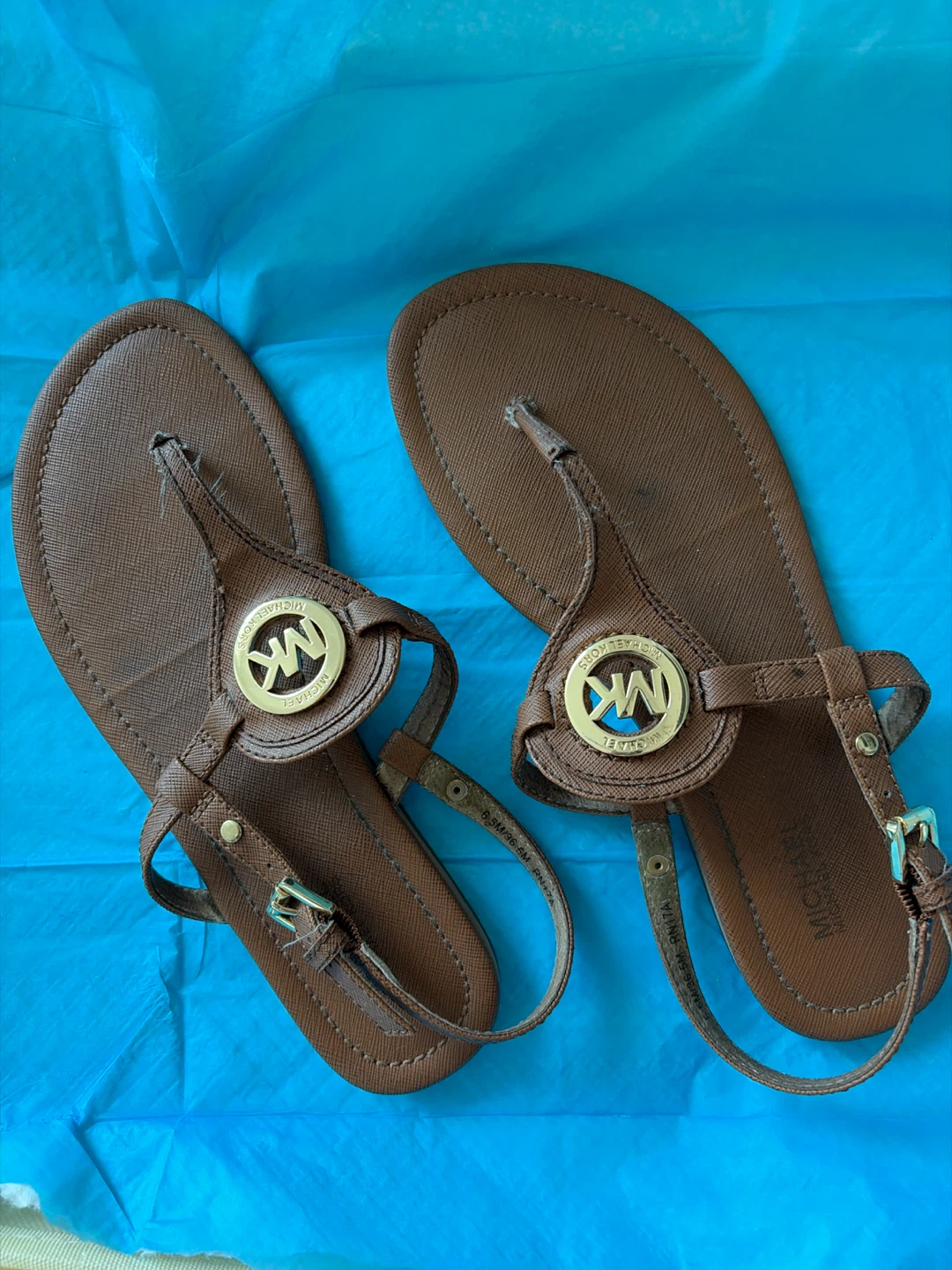 Michael Kors Brown Thong Sandals Size 6.5M