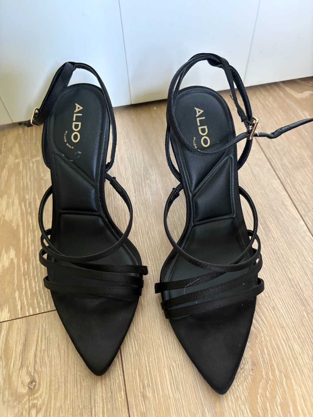 ALDO Black Strappy Stiletto Heels