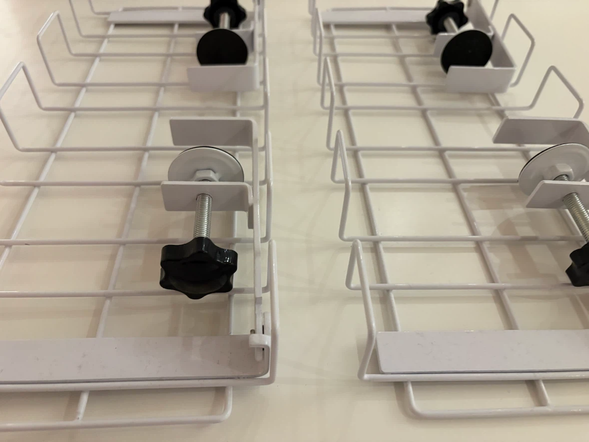 Cable Management Trays 2x White Breathable