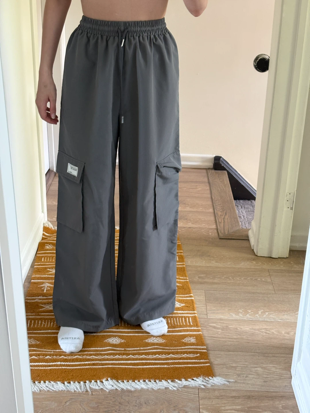 Grey Cargo Pants - Wide Leg - photo 3