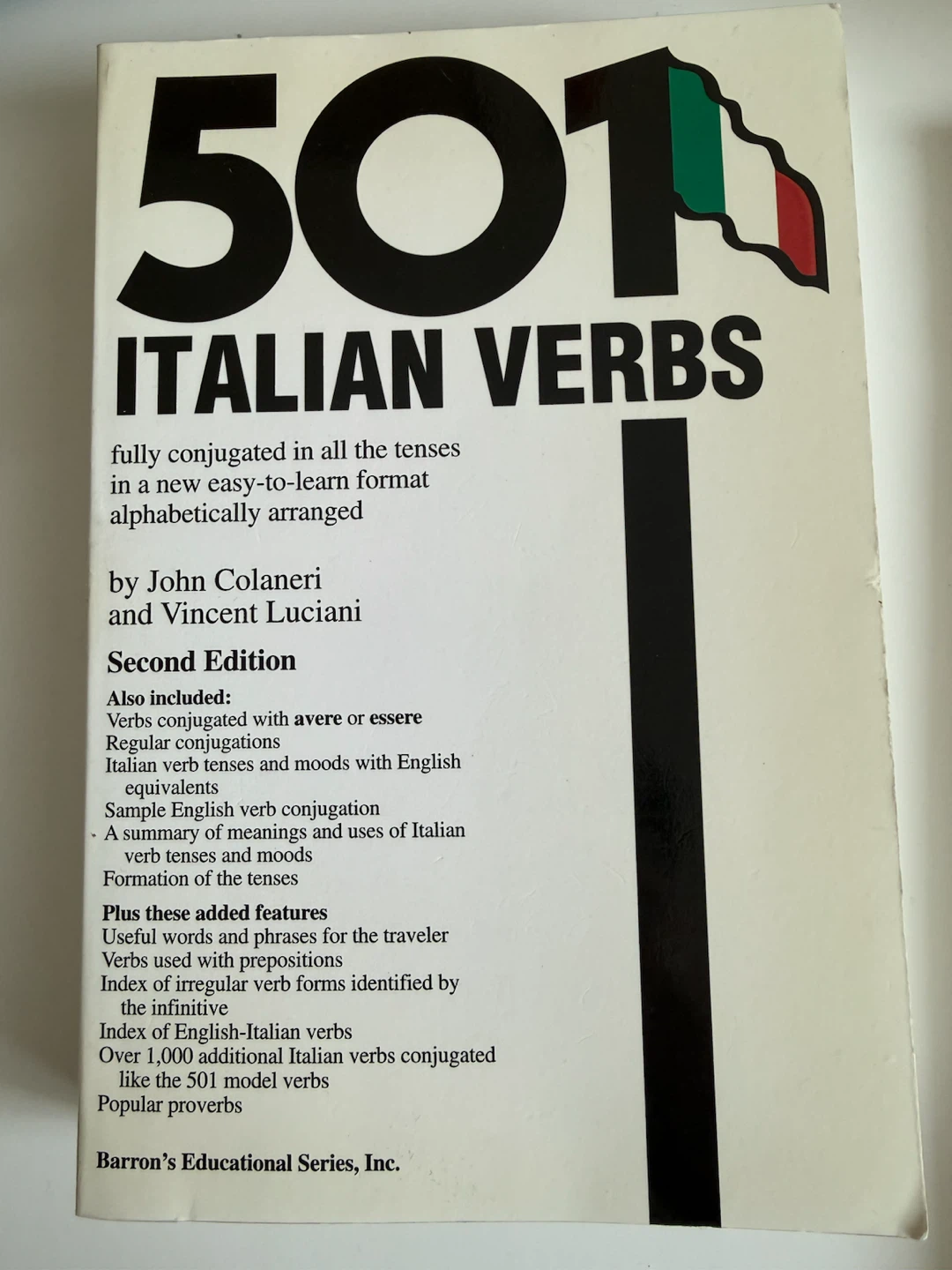 501 Italian Verbs Second Edition Book