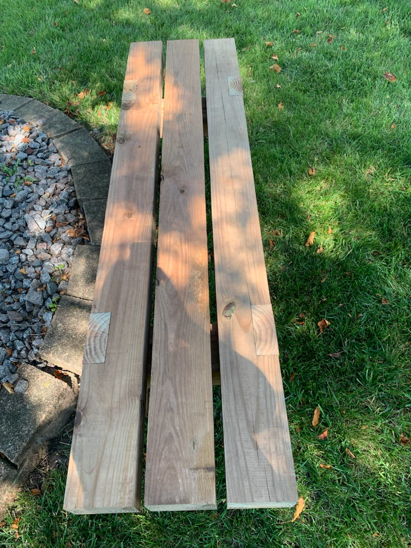 Rustic Timber Garden Bench - photo 3