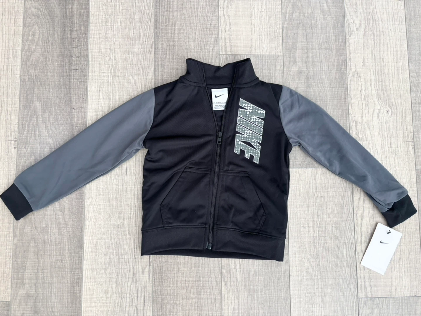 Brand new 3T Nike Track Jacket - Black/Grey - photo 2