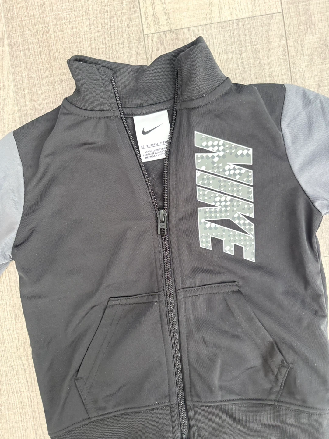Brand new 3T Nike Track Jacket - Black/Grey - photo 4