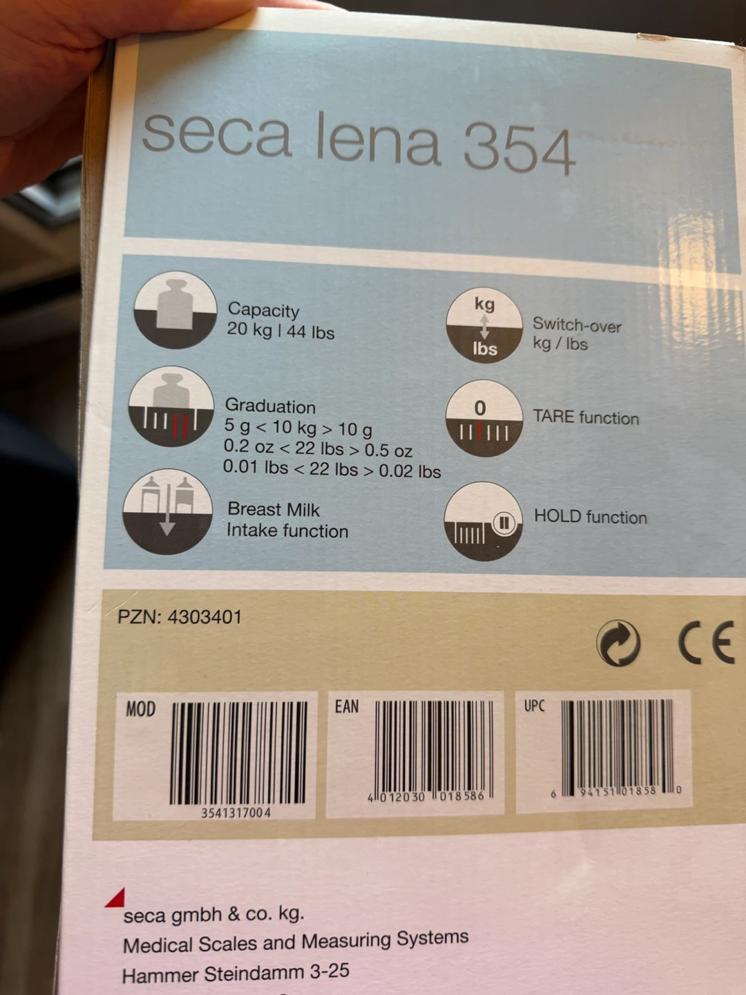 SECA Lena 354 Digital Baby Scale w/ original box. - photo 5