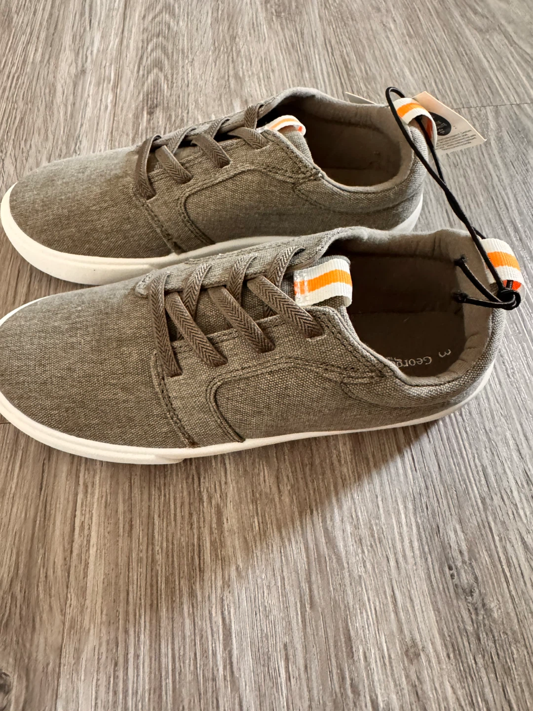 Grey Canvas Sneakers - Size 3 new - photo 2