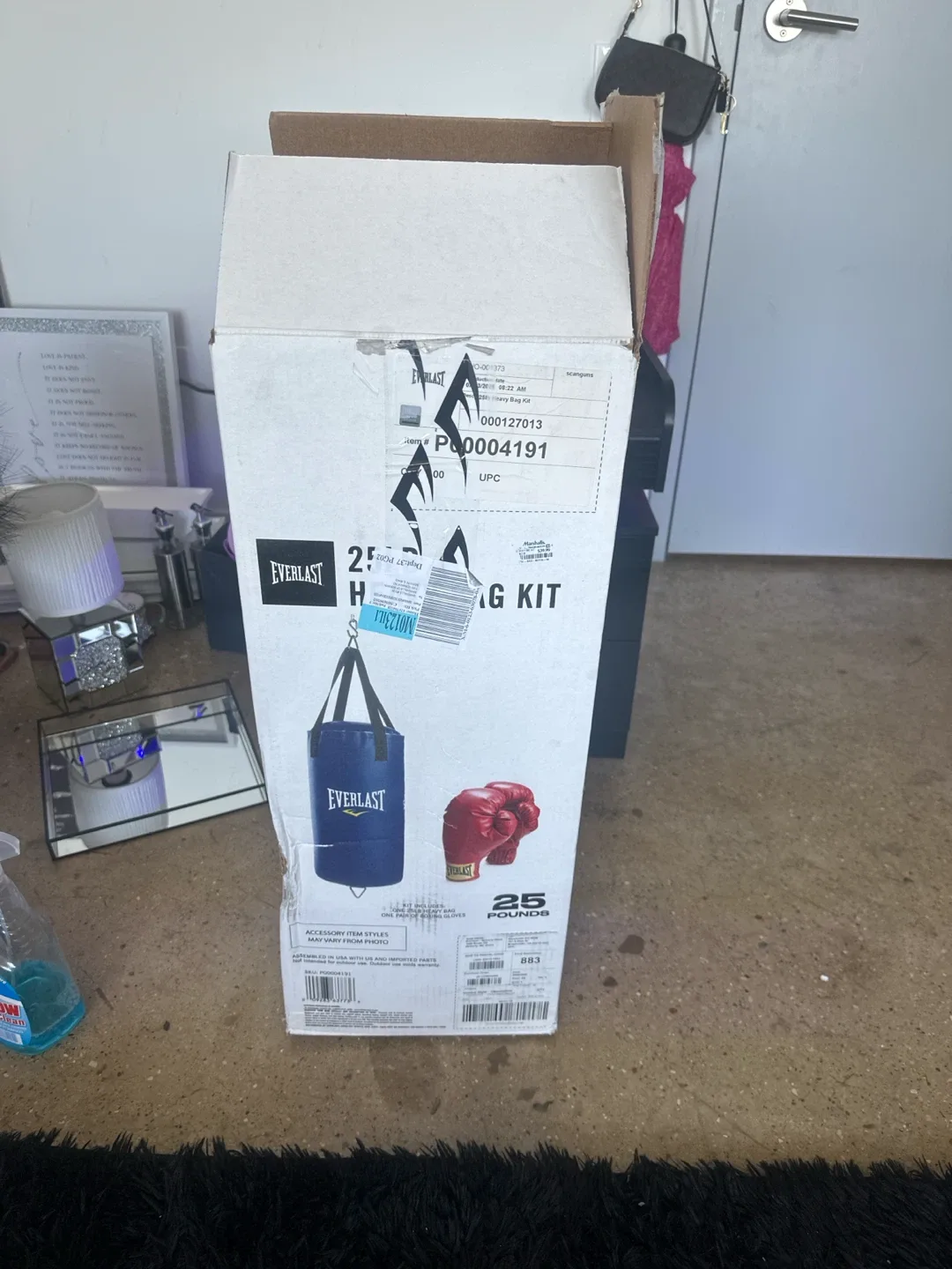 Everlast 25 lb Heavy Bag Kit with Gloves
