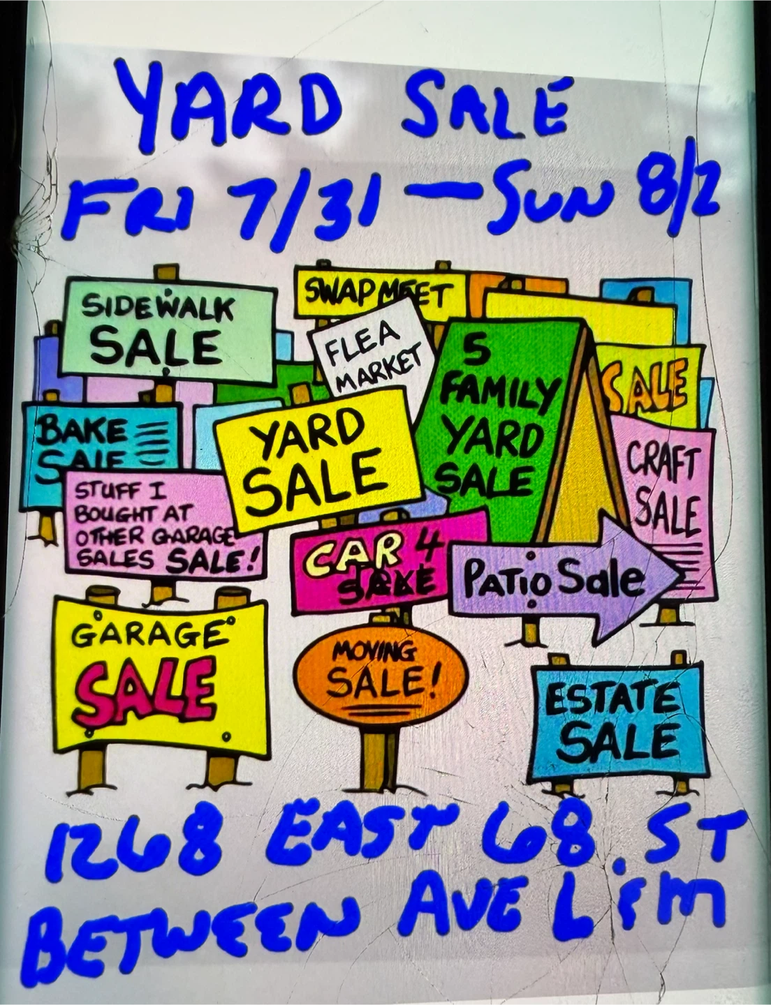 Yard Sale Fri 7/31 - Sun 8/2