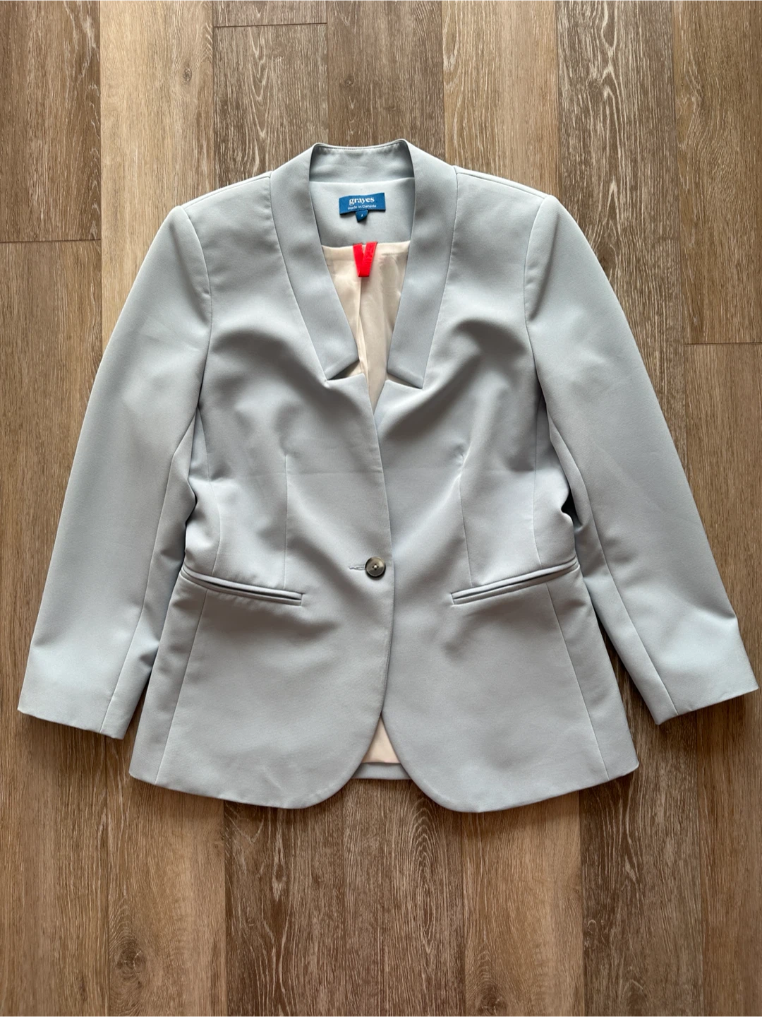 GRAYES Blazer Size 2 Light Sky Blue