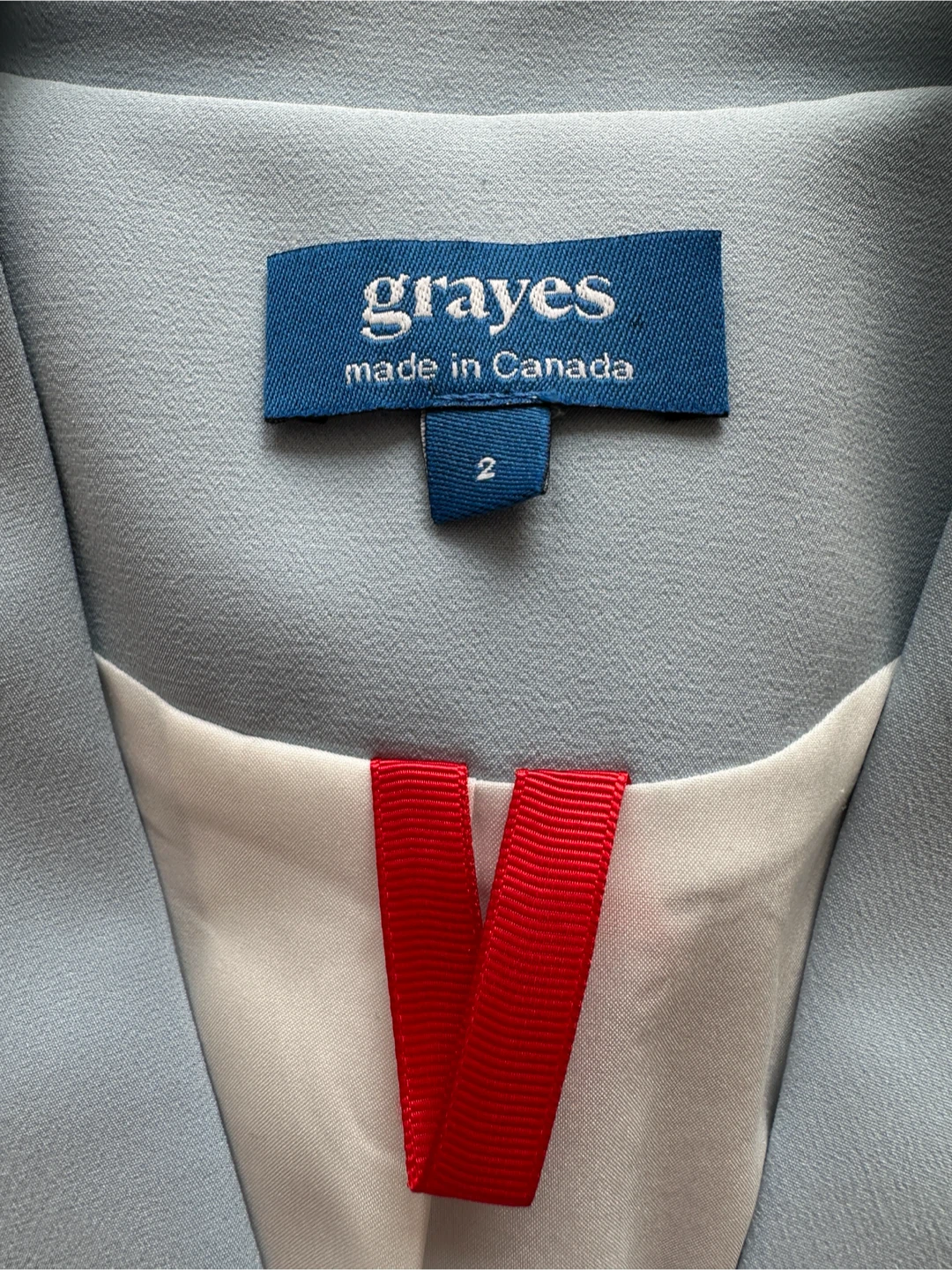 GRAYES Blazer Size 2 Light Sky Blue - photo 2