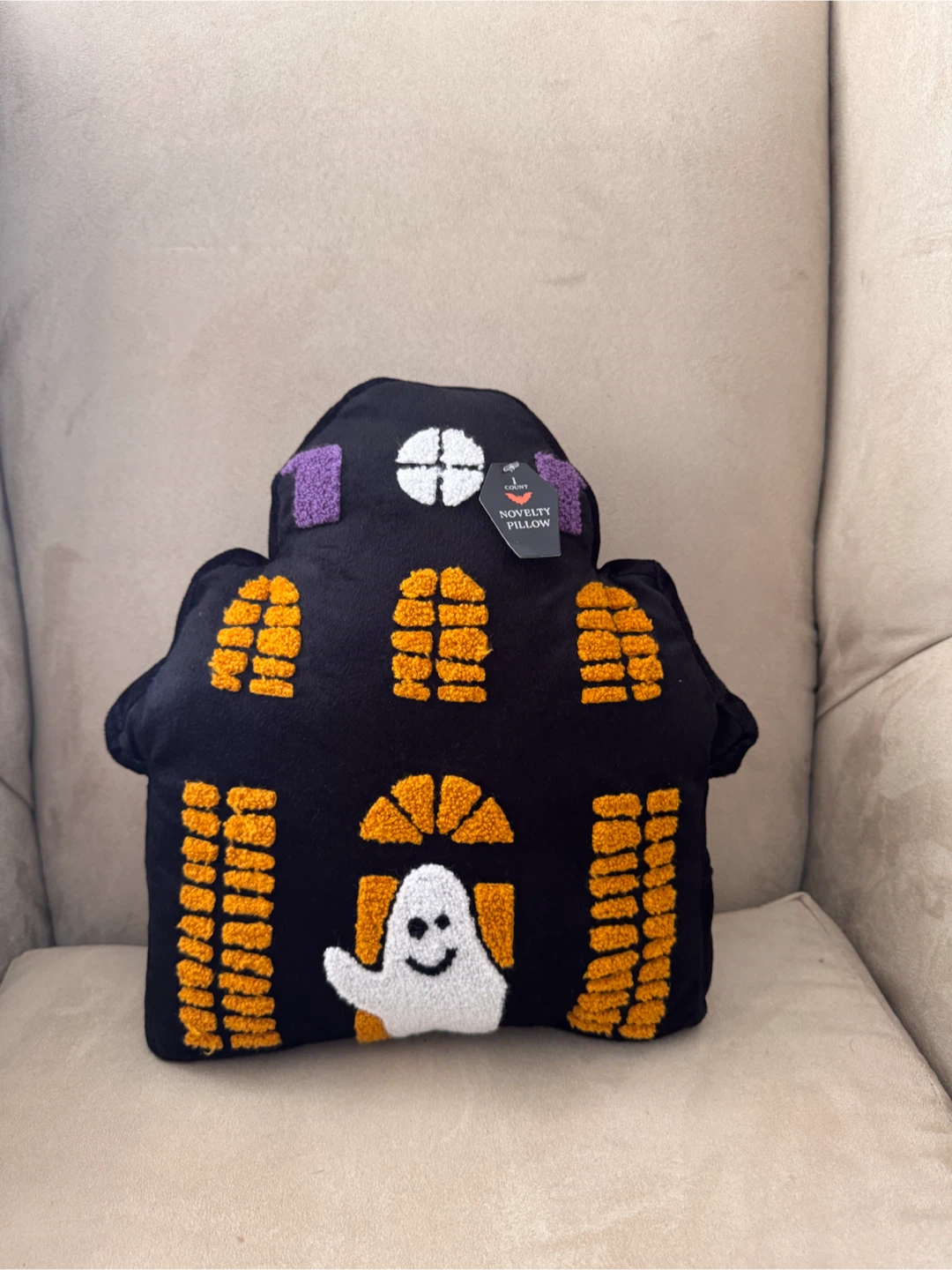Halloween Haunted House Novelty Pillow