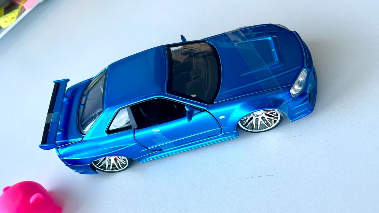 1:24 Blue Nissan Skyline GT-R R34 - photo 2