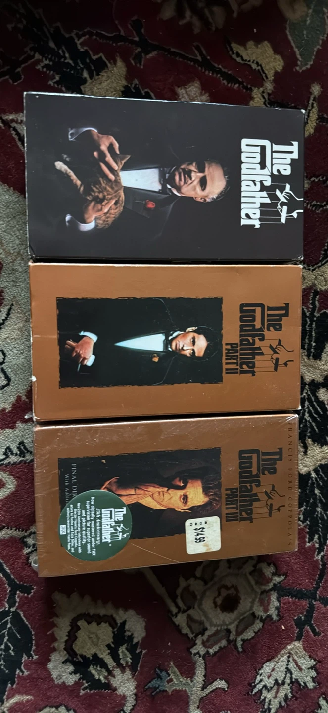 The Godfather Trilogy VHS Set