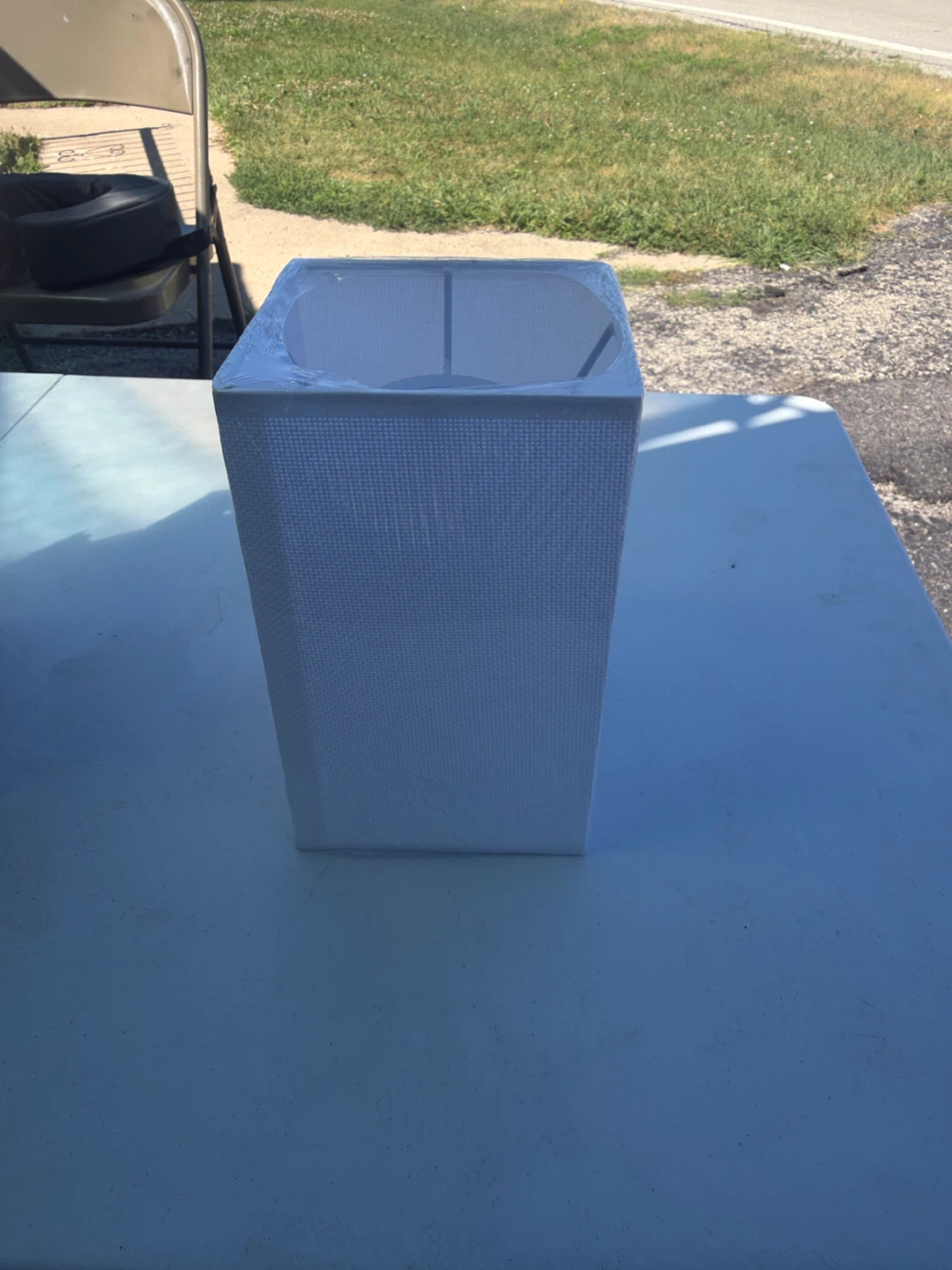 White Rectangular Lampshade