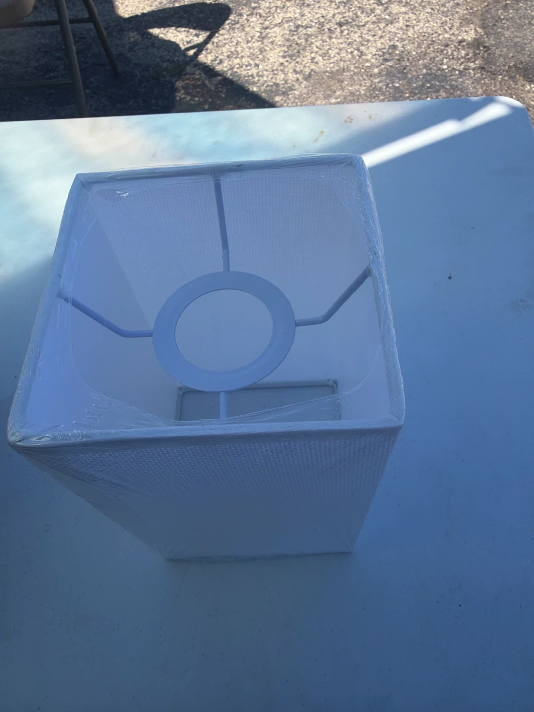 White Rectangular Lampshade - photo 2