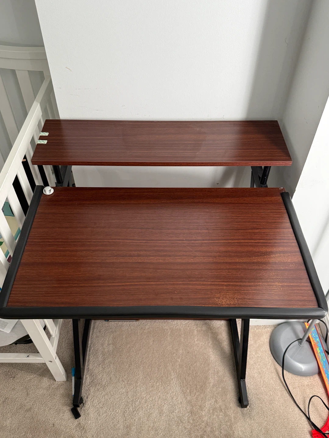 Computer Desk with Monitor Shelf & Storage – Excellent Condition - photo 2