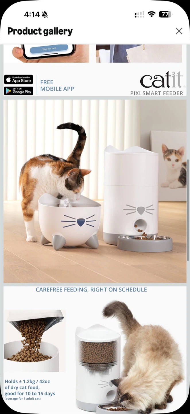 Catit Pixi Smart Feeder | Pickup Only - photo 3