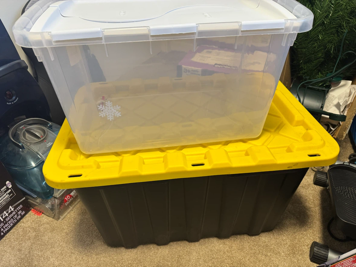 2 Storage Bins $15 both