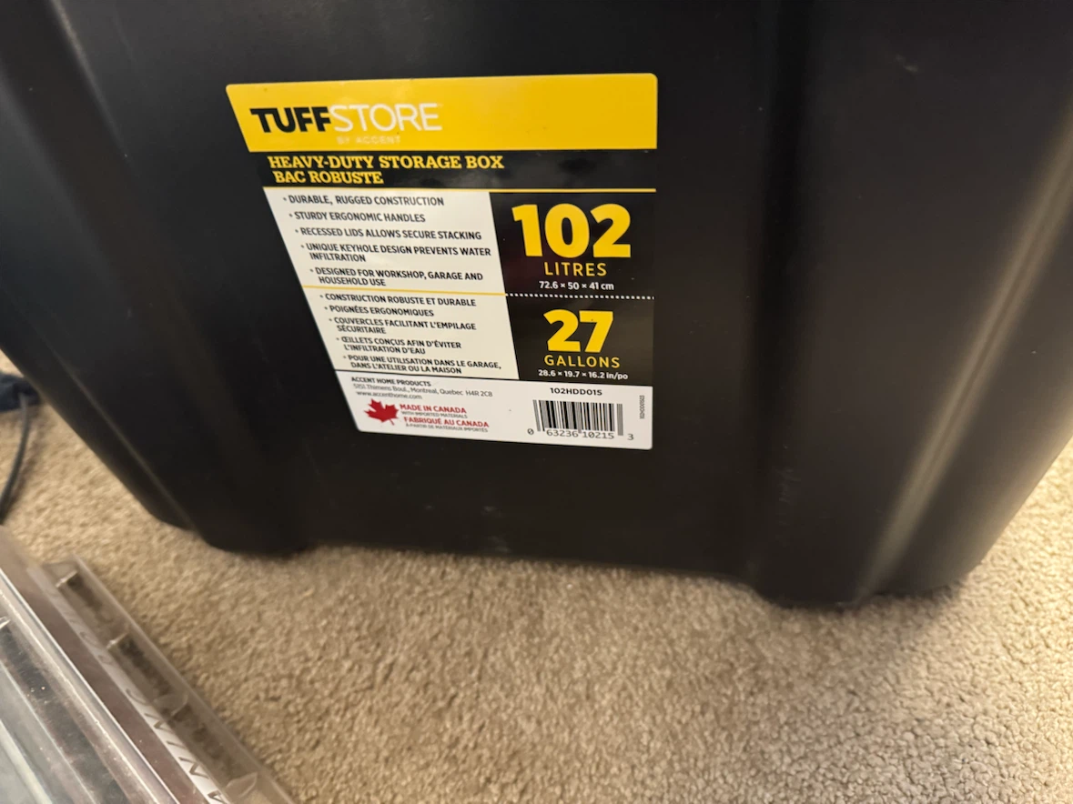 2 Storage Bins $15 both - photo 2
