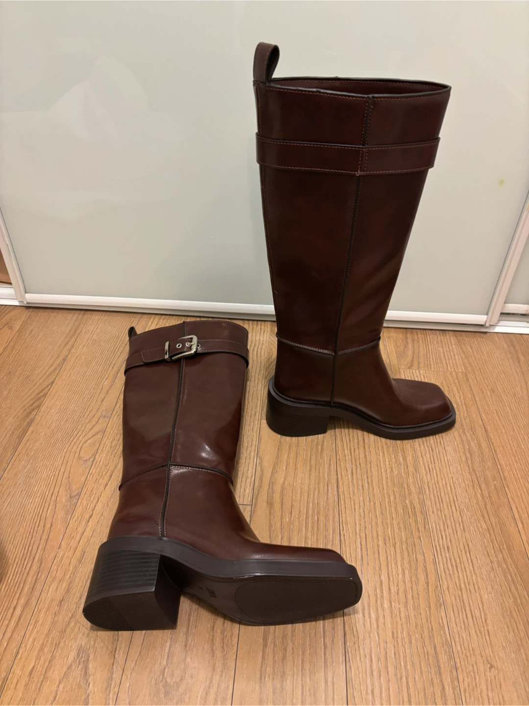 ZARA Women's Brown Knee-High Boots - photo 3