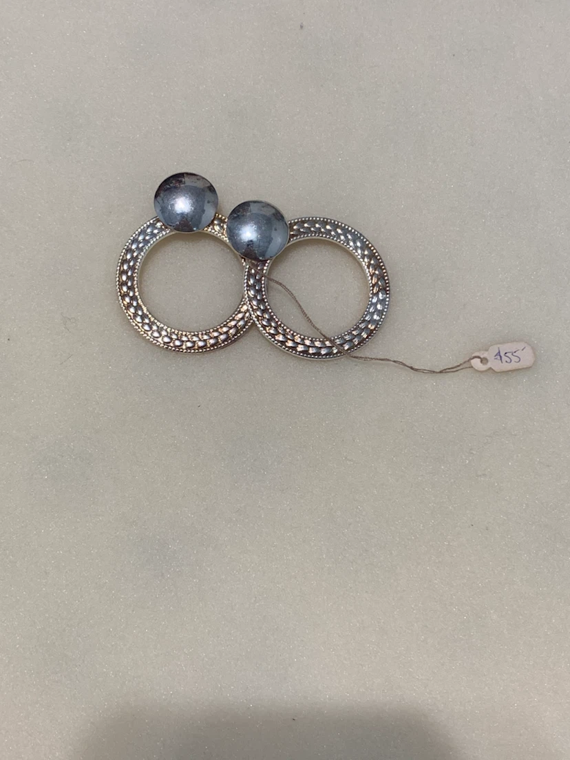Silver Tone Hoop Earrings