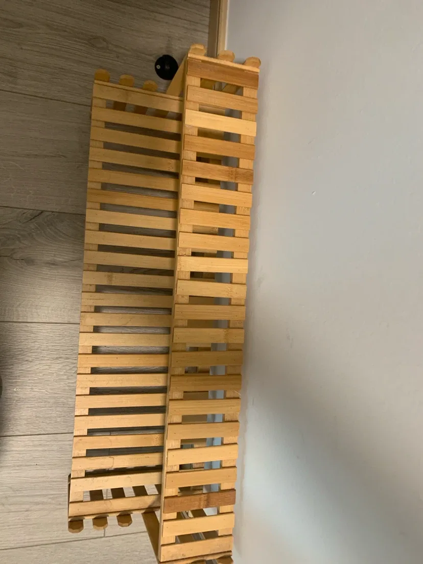 2-Tier Bamboo Plant Stand - Apricot Color - photo 2