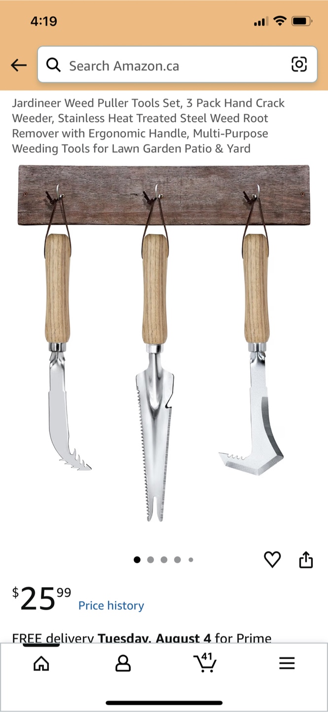 3 Pack Hand Weed Puller Tools Set