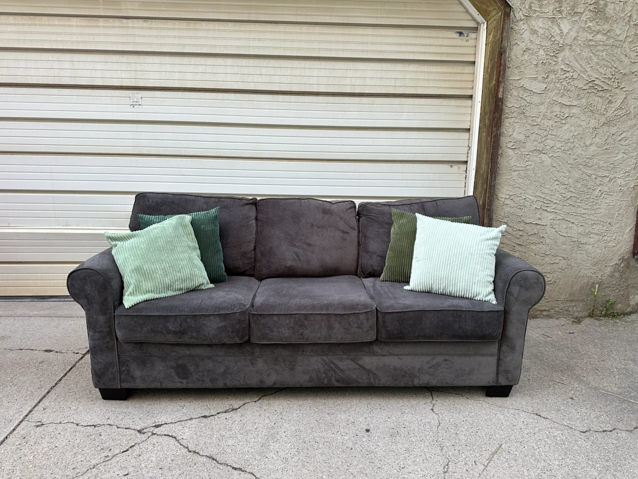 Made in Canada  Dark Grey Sofa | Soft Fabric - photo 2