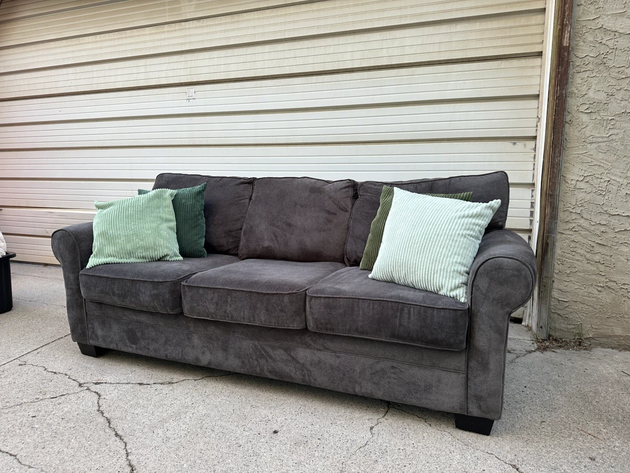 Made in Canada  Dark Grey Sofa | Soft Fabric - photo 3