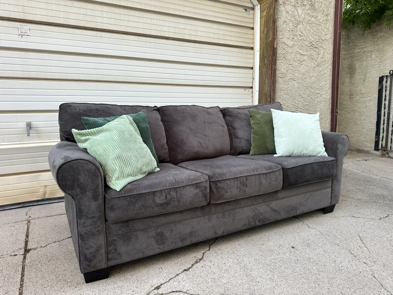 Made in Canada  Dark Grey Sofa | Soft Fabric - photo 4