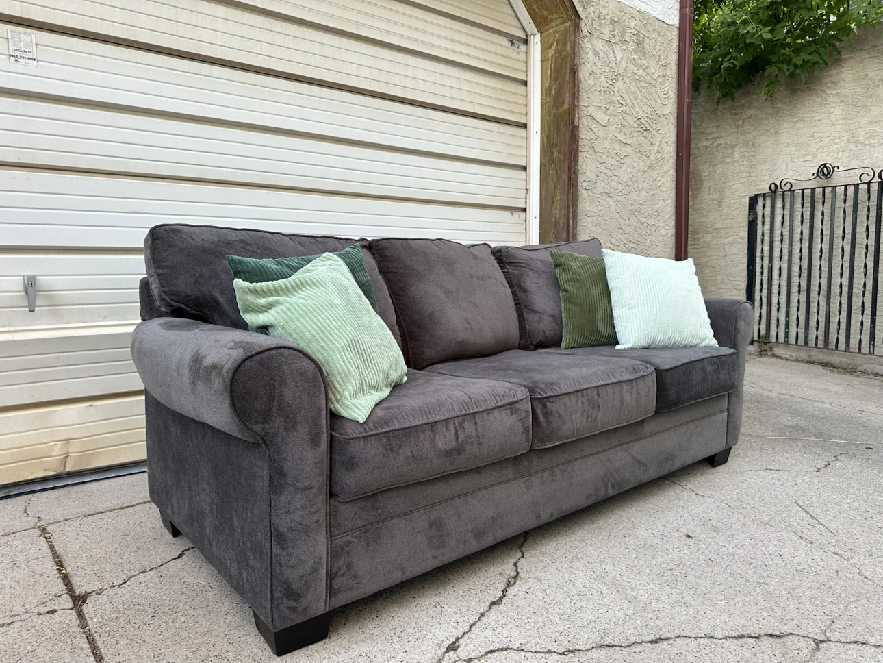 Made in Canada  Dark Grey Sofa | Soft Fabric - photo 5