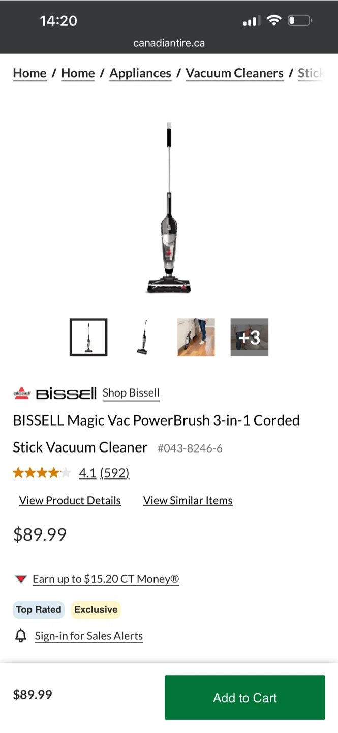 Bissell Magic Vac PowerBrush 3-in-1 Corded Stick Vacuum Cleaner - photo 4